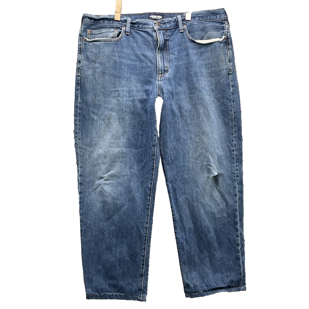 Lands' End Square Rigger Jeans Mens 38x27* Streetwear Rodeo Western 90s Workwear